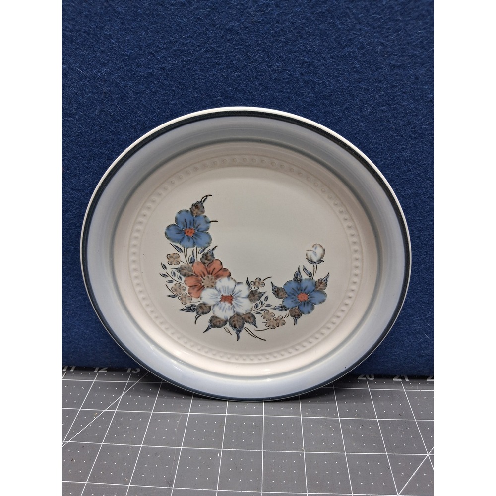 Johann Haviland Crowning Fashion Bread‎ Plate Blue Floral Japan Stoneware